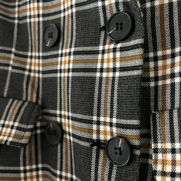 Nasty Gal | Plaid Midlength Blazer US6 EUR38 UK10 - Picture 2 of 5